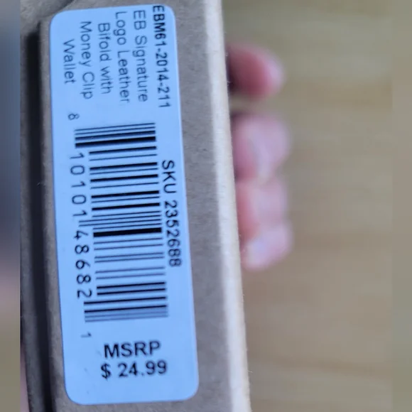 EDDIE BAUER Leather Bifold w/Money Clip Wallet.Nwt* - Picture 6 of 10